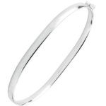 Bracelete Liso Clássico – Prata 925