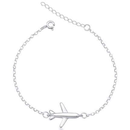 Pulseira Avião – Prata 925