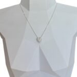 Colar Coração Cravejado - Prata 925