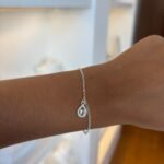 Pulseira Gota Cravejada e Ponto de Luz - Prata 925