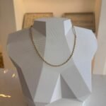 Corrente Singapura Folheada a Ouro