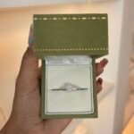 Aneel Solitário Coração Cravejado em Prata 925