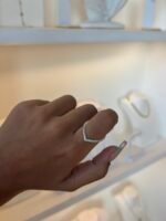 Anel Tubarão Minimalista em Prata 925