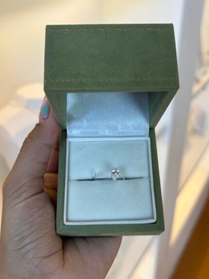 Anel Ajustável Gota & Ponto Luz em Prata 925