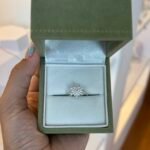 Anel Solitário Floco em Prata 925