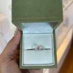 Anel Solitário Pink em Prata 925