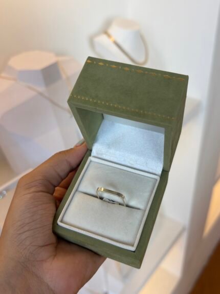 Anel Quadrado em Prata 925