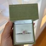 Anel Solitário Pink em Prata 925