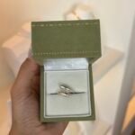 Anel Gota Dupla Ajustável em Prata 925