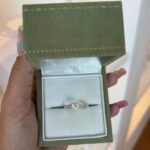 Anel Solitário Coração Amarelo em Prata 925K