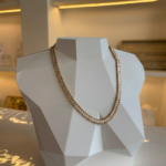 Colar Riviera Baguete em Aço Inoxidável