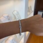 Pulseira Riviera Zircônias e Baguete – Aço Inoxidável