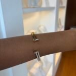 Bracelete Prego Double Cravejado em Aço Inoxidável