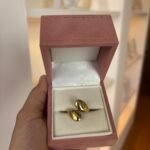 Anel Ajustável Gota em Aço Inoxidável