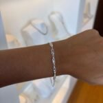 Pulseira Riviera Zircônias Baguete em Prata 925