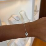 Pulseira Ponto de Luz e Gota - Prata 925K