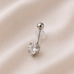 Piercing Coração Zircônia